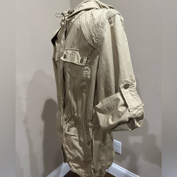 MICHAEL Michael Kors Khaki Hooded Utility Jacket, EUC! - Picture 4 of 8